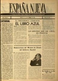 España nueva : Semanario Republicano Independiente. Año II, núm. 14, 23 de febrero de 1946 | Biblioteca Virtual Miguel de Cervantes