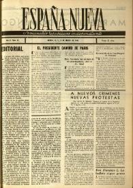 España nueva : Semanario Republicano Independiente. Año II, núm. 15, 2 de marzo de 1946 | Biblioteca Virtual Miguel de Cervantes