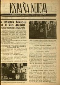 España nueva : Semanario Republicano Independiente. Año II, núm. 20, 6 de abril de 1946 | Biblioteca Virtual Miguel de Cervantes