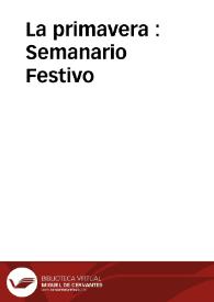 La primavera : Semanario Festivo | Biblioteca Virtual Miguel de Cervantes