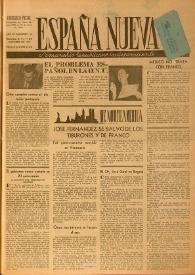 España nueva : Semanario Republicano Independiente. Año III, núm. 94, 11 de octubre de 1947 | Biblioteca Virtual Miguel de Cervantes