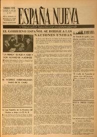 España nueva : Semanario Republicano Independiente. Año III, núm. 96, 25 de octubre de 1947 | Biblioteca Virtual Miguel de Cervantes