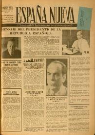 España nueva : Semanario Republicano Independiente. Año III, núm. 105-106, 31 de diciembre de 1947 | Biblioteca Virtual Miguel de Cervantes