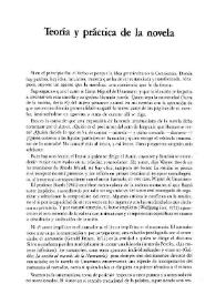 Teoría y práctica de la novela / Ricardo Gullón | Biblioteca Virtual Miguel de Cervantes