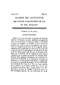 Diario de Alicante. Núm. 18, 18 de octubre de 1816 | Biblioteca Virtual Miguel de Cervantes