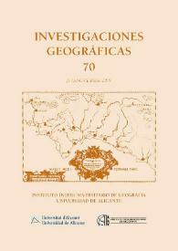 Investigaciones Geográficas. Núm. 70, 2018 | Biblioteca Virtual Miguel de Cervantes