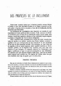Dos promesas de la Avellaneda / M. Artigas | Biblioteca Virtual Miguel de Cervantes