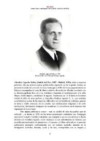 More information Afrodisio Aguado Ibáñez (Autilla del Pino, 1887 - Madrid, 1950) [Semblanza] / Marta Olivas