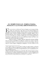 El tiempo marca el "tempo" : Pereda, Manzoni y la novela meteorológica / Anthony Clarke | Biblioteca Virtual Miguel de Cervantes