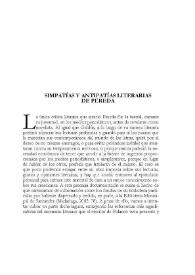 Simpatías y antipatías literarias de Pereda / Enrique Miralles | Biblioteca Virtual Miguel de Cervantes
