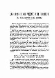 Los Corros de San Vicente de la Barquera / Elías Ortiz de La Torre | Biblioteca Virtual Miguel de Cervantes