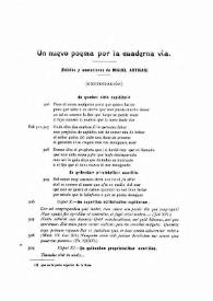 Un nuevo poema por la cuaderna vía (Continuación) / edición y anotaciones de Miguel Artigas y Ferrando | Biblioteca Virtual Miguel de Cervantes