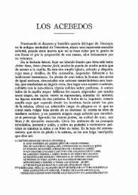 Los Acebedos / Elías Ortiz de La Torre | Biblioteca Virtual Miguel de Cervantes