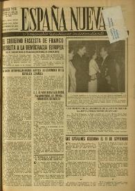 España nueva : Semanario Republicano Independiente. Año IV, núm. 144-145, 22 de septiembre de 1948 | Biblioteca Virtual Miguel de Cervantes