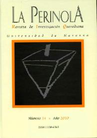 La Perinola : revista de investigación quevediana. Núm. 14, 2010 | Biblioteca Virtual Miguel de Cervantes