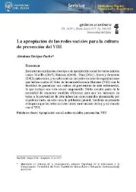 La apropiación de las redes sociales para la cultura de prevención del VIH / Abraham Enrique Puche | Biblioteca Virtual Miguel de Cervantes