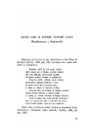 Notes sur le sonnet "Superbi colli". (Rectificaciones y suplemento) / Joseph G. Fucilla | Biblioteca Virtual Miguel de Cervantes