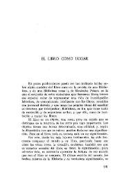 El libro como lugar / Antonio Gómez Galán | Biblioteca Virtual Miguel de Cervantes