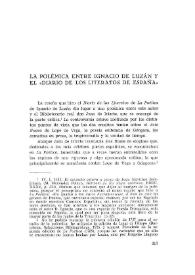 La polémica entre Ignacio de Luzán y el "Diario de los Literatos de España" / Jesús M. Ruiz Veintemilla | Biblioteca Virtual Miguel de Cervantes