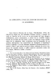 La "Oración" (1743) de Juan de Iriarte en la Academia / Carmen Hernández González | Biblioteca Virtual Miguel de Cervantes