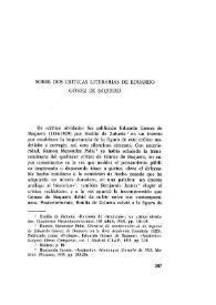 Sobre dos críticas literarias de Eduardo Gómez de Baquero / Antonio Marco García | Biblioteca Virtual Miguel de Cervantes