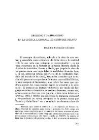 Realismo y naturalismo en la crítica literaria de Menéndez Pelayo / Demetrio Estébanez Calderón | Biblioteca Virtual Miguel de Cervantes