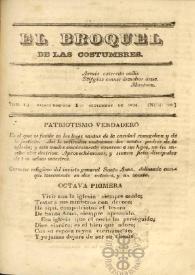 El Broquel de las Costumbres. Tomo I, núm. 21, domingo 21 de septiembre de 1834 | Biblioteca Virtual Miguel de Cervantes