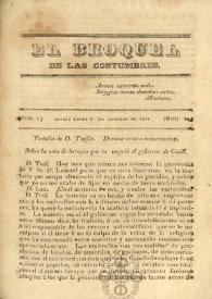 El Broquel de las Costumbres. Tomo I, núm. 24, lunes 6 de octubre de 1834 | Biblioteca Virtual Miguel de Cervantes