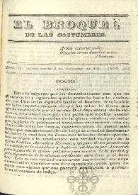 El Broquel de las Costumbres. Tomo I, núm. 38, jueves 4 de diciembre de 1834 | Biblioteca Virtual Miguel de Cervantes