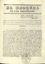 El Broquel de las Costumbres. Tomo I, núm. 39, domingo 7 de diciembre de 1834 | Biblioteca Virtual Miguel de Cervantes