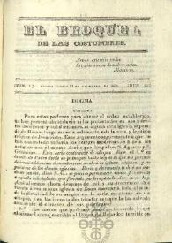 El Broquel de las Costumbres. Tomo I, núm. 40, jueves 11 de diciembre de 1834 | Biblioteca Virtual Miguel de Cervantes