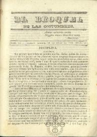 El Broquel de las Costumbres. Tomo I, núm. 48, domingo 11 de enero de 1835 | Biblioteca Virtual Miguel de Cervantes