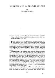 Resúmenes bibliográficos / por Carlos Dampierre | Biblioteca Virtual Miguel de Cervantes