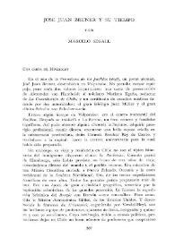 José Juan Bruner y su tiempo / Marcelo Segall | Biblioteca Virtual Miguel de Cervantes