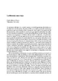 La Historia como viaje / Carlos Miguel Pueyo | Biblioteca Virtual Miguel de Cervantes