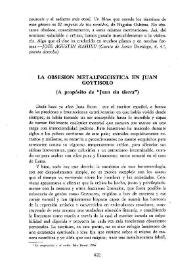 La obsesión metalingüística en Juan Goytisolo (A propósito de "Juan sin tierra") / Julio López | Biblioteca Virtual Miguel de Cervantes