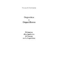 Organitos y Organilleros. Primeros divulgadores del tango en la Argentina / Viviana H.  Fernández | Biblioteca Virtual Miguel de Cervantes