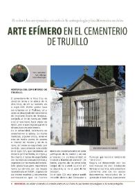 El arte efímero en el cementerio de Trujillo / José Antonio Ramos Rubio | Biblioteca Virtual Miguel de Cervantes