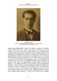 Manuel Gálvez [editor] (Paraná, 1882 – Buenos Aires, 1962) [Semblanza]
 / Verónica Delgado

 | Biblioteca Virtual Miguel de Cervantes