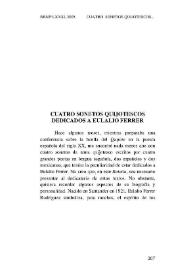 Cuatro sonetos quijotescos dedicados a Eulalio Ferrer / Luis García Jambrina | Biblioteca Virtual Miguel de Cervantes