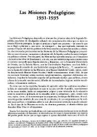 Las Misiones Pedagógicas: 1931-1935 / Francisco Caudet | Biblioteca Virtual Miguel de Cervantes