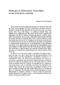 El Borges de Matronardi. Fragmentos de un autorretrato indirecto / María Teresa Gramuglio | Biblioteca Virtual Miguel de Cervantes
