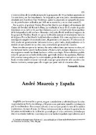 André Maurois y España / José Manuel Cuenca Toribio y Soledad Miranda García | Biblioteca Virtual Miguel de Cervantes
