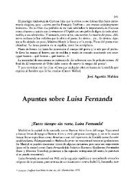 Apuntes sobre "Luisa Fernanda" / Sigfrido Samet | Biblioteca Virtual Miguel de Cervantes