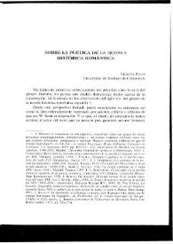 Sobre la poética de la novela histórica romántica / Ermitas Penas | Biblioteca Virtual Miguel de Cervantes