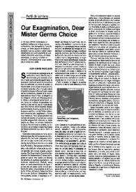 Our Exagmination, Dear Mister Germs Choice / Juan Ramón Masoliver | Biblioteca Virtual Miguel de Cervantes