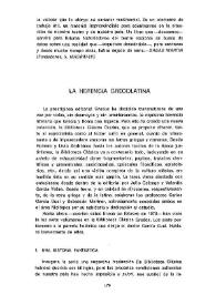 La herencia grecolatina / Luis Alberto de Cuenca | Biblioteca Virtual Miguel de Cervantes