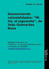Desmontando colonialidades: “Mi tío, el jaguareté”, de Joâo Guimarães Rosa / Marcela Crespo Buiturón | Biblioteca Virtual Miguel de Cervantes