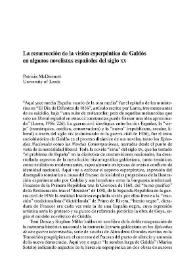 La resurrección de la visión esperpéntica de Galdós en algunos novelistas españoles del siglo XX / Patricia McDermott | Biblioteca Virtual Miguel de Cervantes