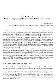 José Bonaparte y la reforma del teatro español / Ana M.ª Freire | Biblioteca Virtual Miguel de Cervantes